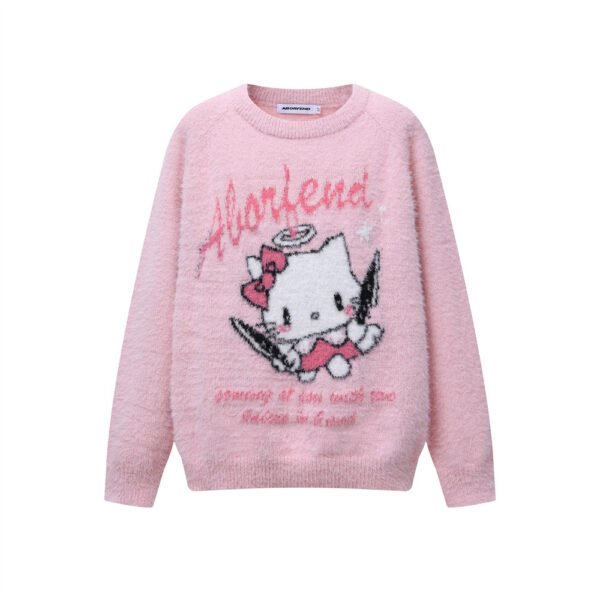 Crewneck Sweater Women's Autumn Loose Casual Long Sleeve Knitwear