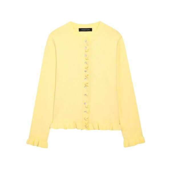 Stacked decorative knitted jacket