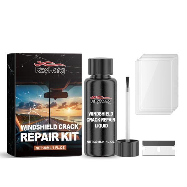 Rayhong Automotive Windshield Repair Fluid, Glass Nano Repair Kit Repair Cracks Clear Vision